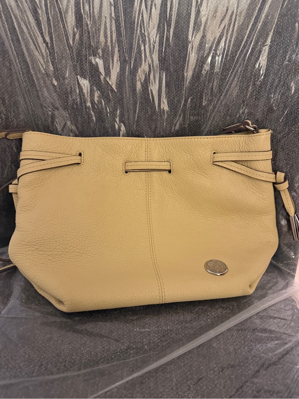 Vince Camuto butter yellow shoulder bag